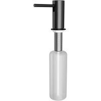 Дозатор для жидкого мыла Paulmark Stork D006-GM встраиваемый, для кухни, вороненая сталь