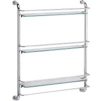 Полка стеклянная WasserKRAFT K-2033 цвет хром