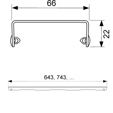 решетка tece tecedrainline royal 600940, нерж. сталь.