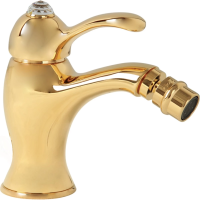 Смеситель Migliore Lem Swarovski 18889 для биде, без донного клапана, золотой