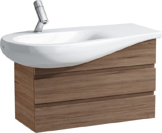 тумба под раковину laufen il bagno alessi 73x32 (орех) 4.2447.0.097.630.1