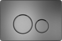 Клавиша для инсталляции Grossman Style 700.K31.05.42M.42M для унитаза, пластик, графит сатиновый