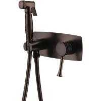 Гигиенический душ со смесителем Lemark Peretto LM6319RB Черный кофе