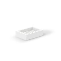 Мыльница Decor Walther Brownie подвесная, имитация кожи, цвет: белый