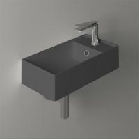 SIMAS Simas Agile Раковина 50х27см., подвесная, 1 отв., правая, цвет: antracite matt
