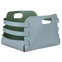 Корзина ADJ Riga 9687.50/60 прямоугольная, 27x36xH25 см, небесный/эвкалипт