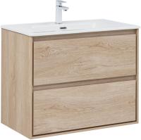 Тумба под раковину Aquanet Милан 00336384 79.6x45.3 см, дуб светлый