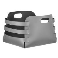 Корзина ADJ Riga 9687.03/01 прямоугольная, 27x36xH25 см, серый/черный