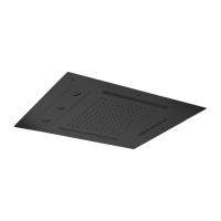 Верхний душ Almar Spin Temptation 48х63см., потолочный, 3 режима, хромотерапия, цвет: Black Absolute Brushed PVD