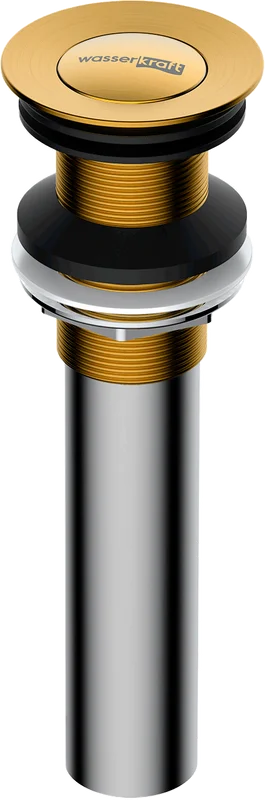 Донный клапан WasserKRAFT A252 цвет цвет золото матовое