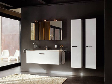 тумба под раковину keuco royal universe белый глянец 100 см 32770 210000