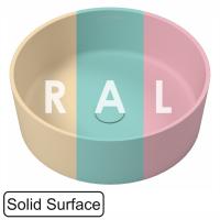 Раковина Whitecross Agate 0701.040040.2XXXX накладная, из искусственного камня, Ø40.5 см, по RAL