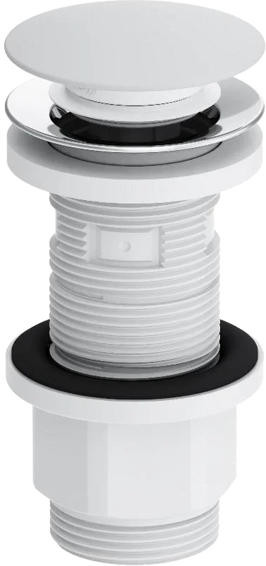 Донный клапан Damixa Option 210600200 клик клак, белый глянцевый