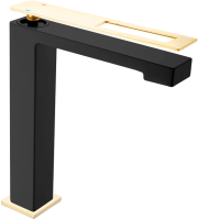 Смеситель для раковины Boheme Q 142-BG Черный Золото Смеситель для раковины Boheme Q 142-BG Черный Золото