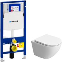 Комплект унитаза BelBagno Uno-Tor BB5177CH-TOR/SC с инсталляцией Geberit Duofix Sigma UP320 111.300.00.5 с сиденьем Микролифт
