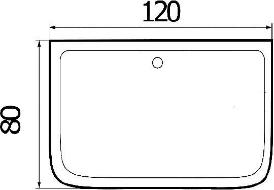 душевой поддон wemor sena 120×80x24 s 10000000259 белый