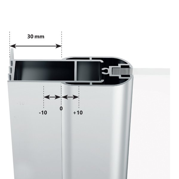 дверь для душевой кабины ravak chrome csdl2-110 0qvdcc0lz1 блестящий+стекло transparent