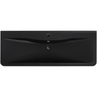 Раковина BelBagno 120 BB1200/455-LV-ART-ALR-NERO Черная матовая