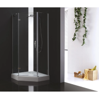 Душевой уголок Cezares Bergamo P-1 90x90 BERGAMO-W-P-1-90-C-Cr-L-IV IV профиль Хром стекло прозрачное