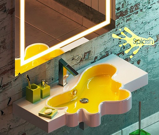 раковина накладная/полувстраиваемая disegno ceramica splash sh10056101 acid