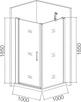 душевой уголок good door pandora cr 100×100