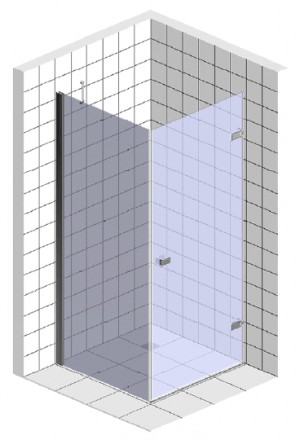 душевой уголок radaway eos kdj 80 прозрачное стекло l