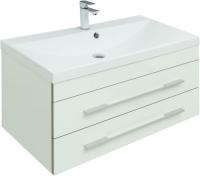 Тумба с раковиной Aquanet Верона 00287675 90 белый (подвесная 2 ящика)
