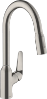 Смеситель для кухни Hansgrohe Focus M42 71820800, сталь