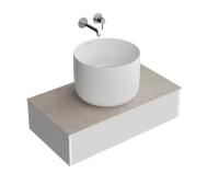 Тумба под раковину Kerama Marazzi Magica 90 подвесная, утренний серый матовый MA.90.1\MGR.M