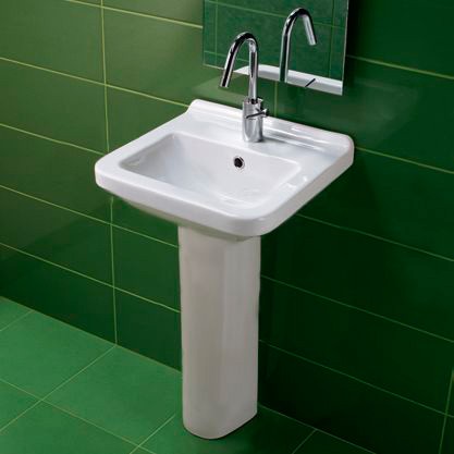 раковина подвесная hatria erika pro yxbi01 55х40 см, белая