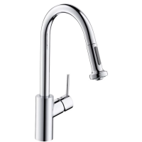 Смеситель однорычажный для кухни с выдвижным душем Hansgrohe Talis M52 14877000, хром