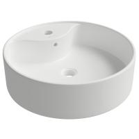 Раковина Aqueduto ESPIRAL ESP0610 накладная, круглая, с 1 отв., Ø46xh15.5 см, белый