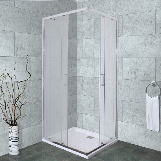 душевой уголок timo altti 80×80 altti-618f профиль хром, стекло матовое