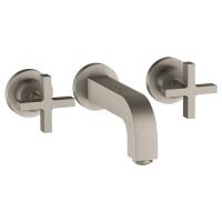 Смеситель Axor Citterio для раковины, встраиваемый, излив: 16.2см., цвет: сталь