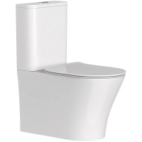 Унитаз напольный Arrow AB2232H безободковый, без бачка, с сиденьем микролифт, белый