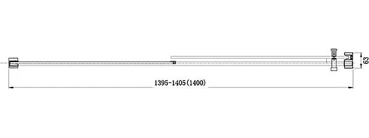душевая дверь в нишу aquanet delta npe6121 140 см