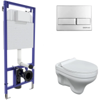 Комплект подвесной унитаз Berges Albit S + система инсталляции Berges Novum L3 042438