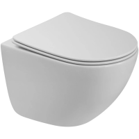 Унитаз BelBagno AMANDA-TOR BB051CH-TOR-FC, безободковый со смывом TORNADO, цвет белый