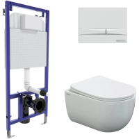 Комплект подвесной унитаз Berges Ventas + система инсталляции Berges Novum F1 043310