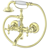 Смеситель для ванны Wonzon & Woghand Retro WW-88639020-PG с душевым гарнитуром, золотой