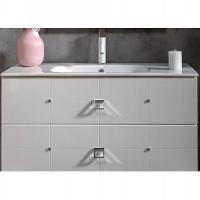 Тумба под раковину Boheme Armadi Art Vallessi Avangarde Piazza 100 841-100-WCR подвесная Белая Хром