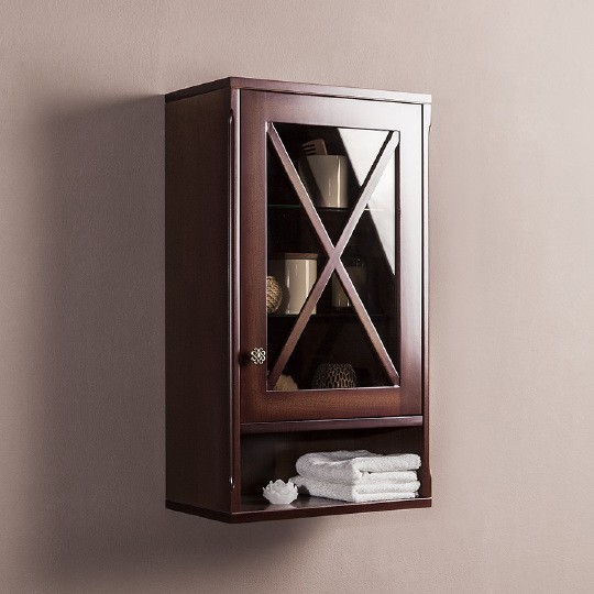 Шкаф подвесной Caprigo Наполи 450 NOCE SCURO R