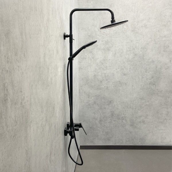 душевая система comforty ff071r-cmt черный матовый