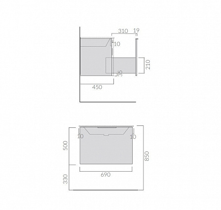 тумба под раковину galassia dream/eden 7241p1 выбеленный дуб