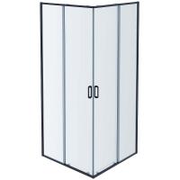 Душевой уголок Aquatek 80x80 AQ ARI KV 08020GM профиль Оружейная сталь стекло прозрачное