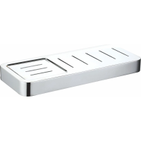 Полка для ванной с мыльницей Wonzon & Woghand Lotte WW-8332 24,5 см, настенная, хром