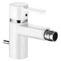 Смеситель Kludi Zenta Black & White 385309175 для биде, с донным клапаном, хром/белый
