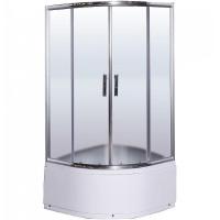 Душевой уголок Esbano ESR-8010 80x80 ESUGR8010 профиль Хром стекло рифленое