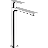 Смеситель Hansgrohe Rebris E 72583000 для раковины, CoolStart, без донного клапана, высокий h30.3 см, излив 16.9 см, хром