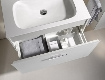 тумба под раковину keuco royal 60 белый глянец 70 см 32141 210000